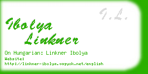 ibolya linkner business card